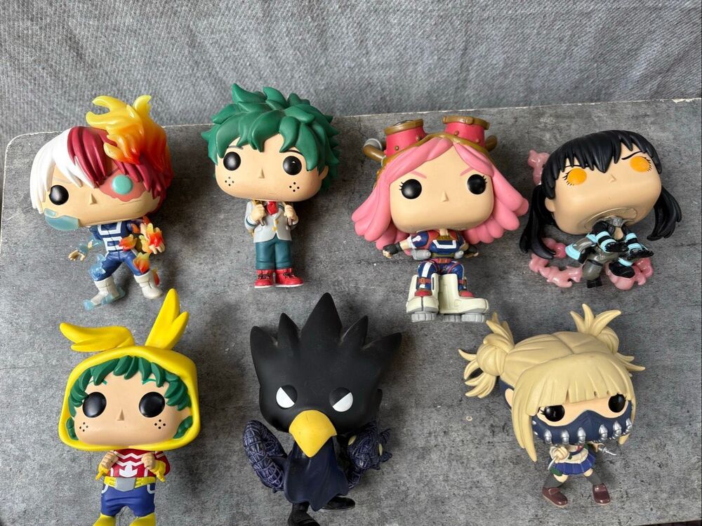 Funko Pop My Hero Academia Lot 7 Deku Todoroki Tokoyami Mei Hatsume Toga